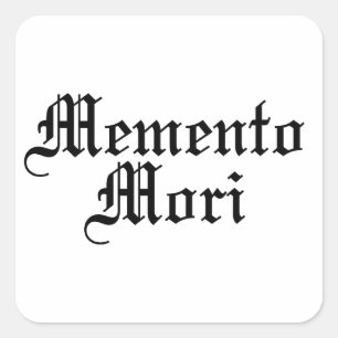 Adesivo Quadrado Memento Mori - Frase Latina
