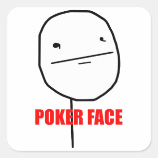 Adesivo Quadrado Memória Poker Face