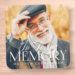 Adesivo Quadrado Memorial Loving Memorial Foto Moderna Simples