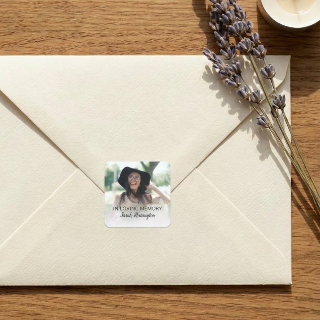 Adesivo Quadrado Memorial Moderno | Memorial Fotográfico (Criador carregado)