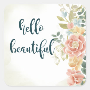 Adesivo Quadrado Menina I