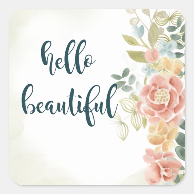 Adesivo Quadrado Menina I (Frente)