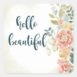 Adesivo Quadrado Menina I