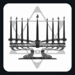 Adesivo Quadrado Menorah e Star<br><div class="desc">Arte original de Thedustyphonix.</div>