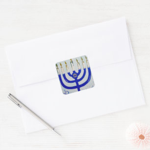 Adesivo Quadrado Menorah Square Stickers