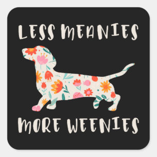 Adesivo Quadrado Menos meanies mais weenies