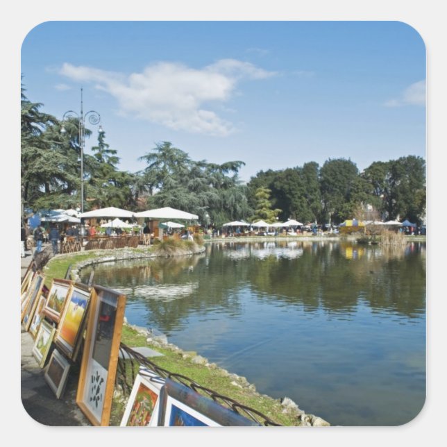 Adesivo Quadrado Mercado antiquário, Fortezza Da Basso, (Frente)