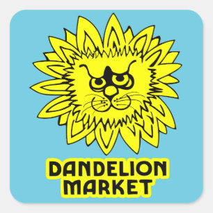 Adesivo Quadrado Mercado Dandelion