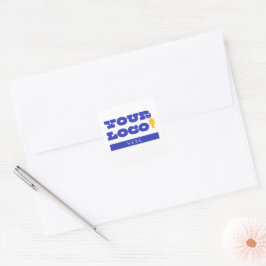 Adesivo Quadrado Mercadorias Personalizadas com Logotipo de Negócio