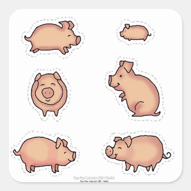 Adesivo Quadrado Merchandise FSudolArt (Frente)