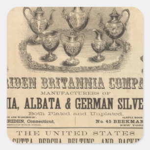 Adesivo Quadrado Meriden Britannia Empresa