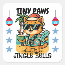 Adesivo Quadrado Merry Christmas