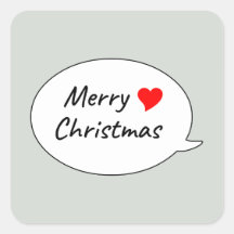Merry Christmas Speech Bubble