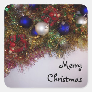 Adesivo Quadrado Merry Christmas Sticker