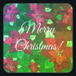 Adesivo Quadrado Merry Christmas Sticker<br><div class="desc">Merry Christmas Sticker</div>