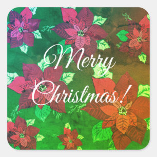 Adesivo Quadrado Merry Christmas Sticker