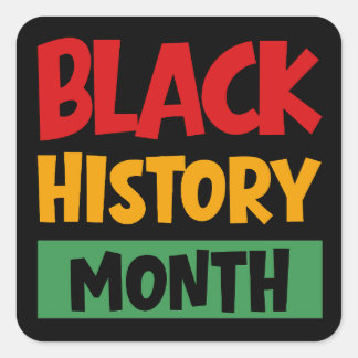 Adesivo Quadrado Mês da História Negra