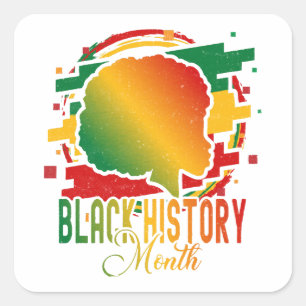 Adesivo Quadrado Mês da História Negra