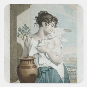 Adesivo Quadrado Mês germinal, sétimo do calendário republicano