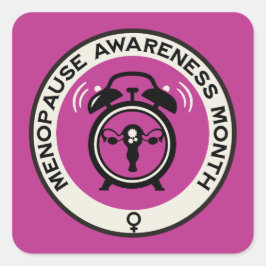 Adesivo Quadrado Mês Mundial da Menopausa