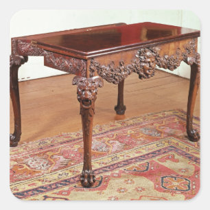 Adesivo Quadrado Mesa de cartão, c.1740