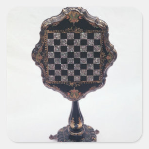 Adesivo Quadrado Mesa de jogos, c.1850-60