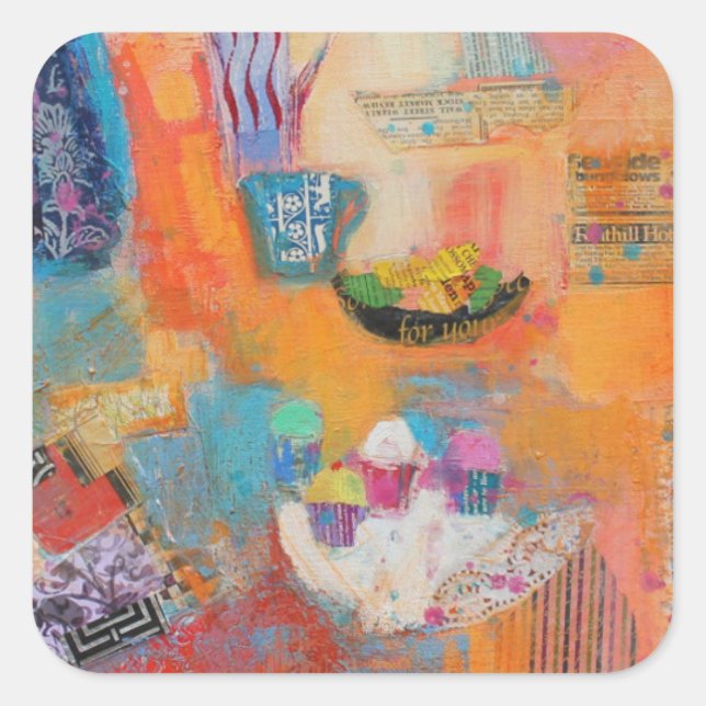 Adesivo Quadrado Mesa de Verão (Frente)