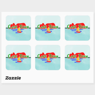 Adesivo Quadrado Mesa do Cabo da Montanha Blue Square Stickers