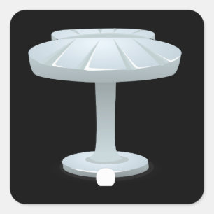 Adesivo Quadrado Mesa lateral do invólucro lateral do mobiliário br