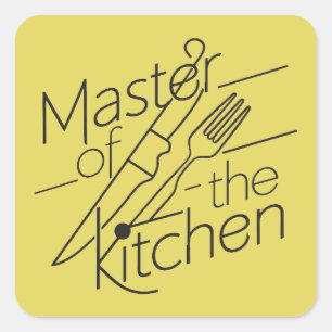 Adesivo Quadrado mestre da cozinha Groove Culinário