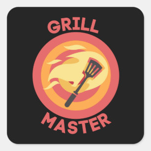 ADESIVO QUADRADO MESTRE DE GRILL-STICKER