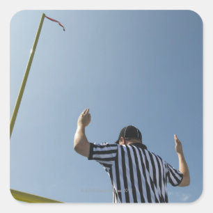 Adesivo Quadrado Meta de campo de campeonato de futebol