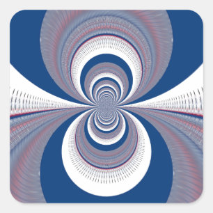 Adesivo Quadrado Metade Azul