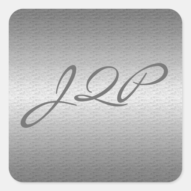 Adesivo Quadrado Metal escovado (Frente)