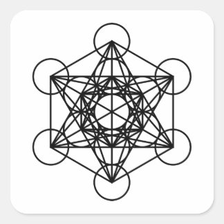 Adesivo Quadrado Metatrons Cube