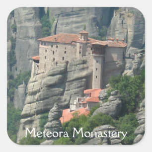 Adesivo Quadrado Meteora Monastery 1 Sticker