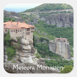 Adesivo Quadrado Meteora Monastery 2 Sticker