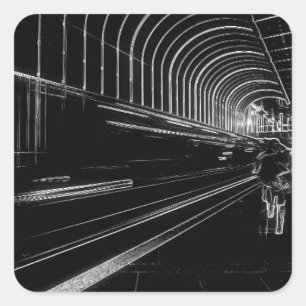 Adesivo Quadrado Metro escuro