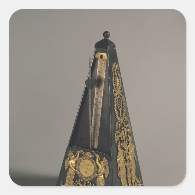 Adesivo Quadrado Metrônomo piramidal, 1815 (Frente)