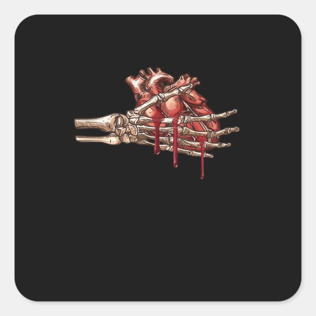 Adesivo Quadrado Meu Coração É Clássico Em Suas Mãos (Frente)