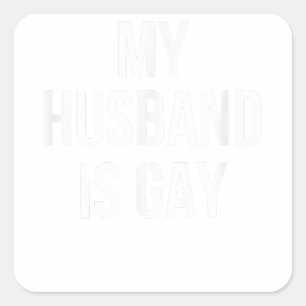 Adesivo Quadrado Meu Marido É Gay