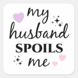 Adesivo Quadrado Meu Marido Me Mima