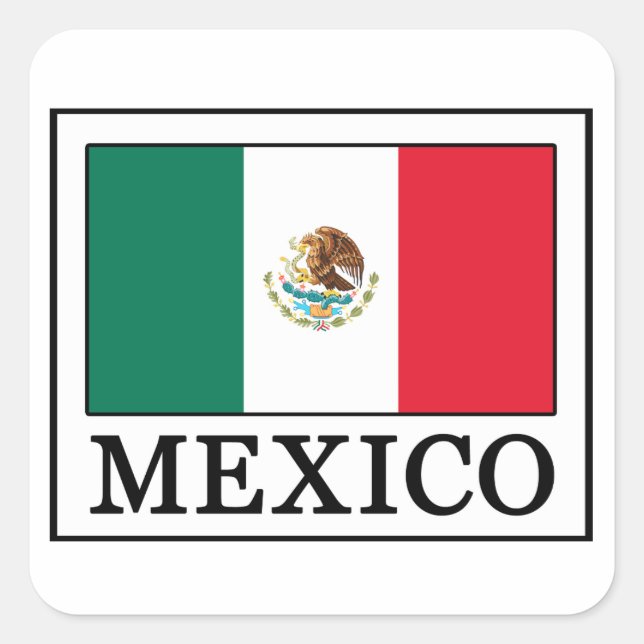 Adesivo Quadrado mexicano Sticker (Frente)