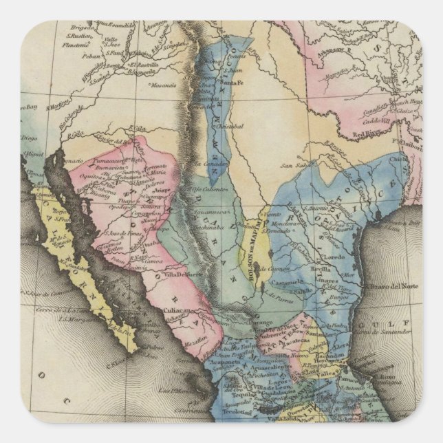 Adesivo Quadrado México (Frente)