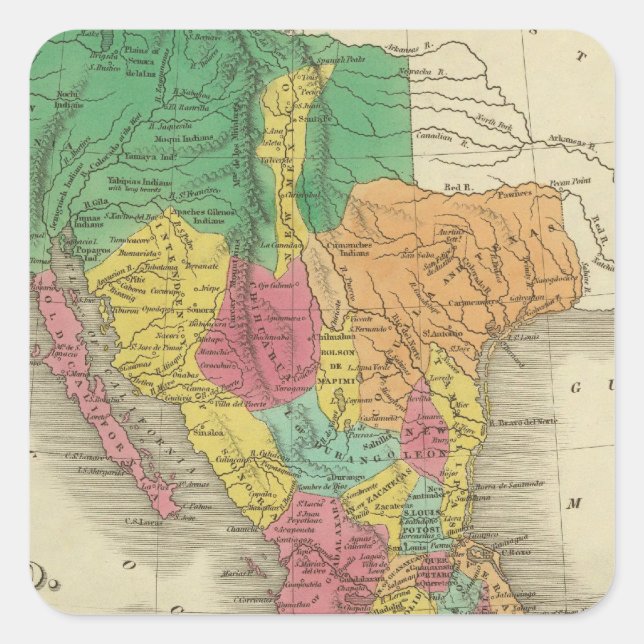 Adesivo Quadrado México 3 (Frente)