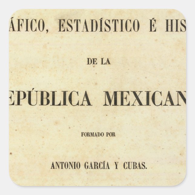 Adesivo Quadrado México 7 (Frente)