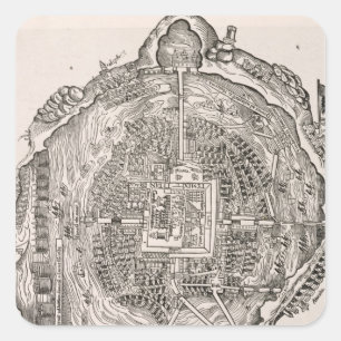 Adesivo Quadrado México antes da conquista