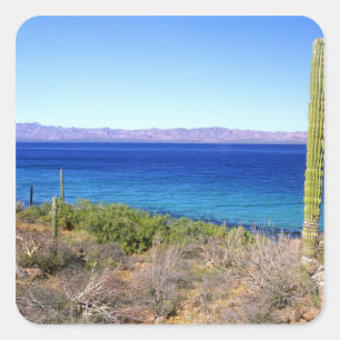 Adesivo Quadrado México, Baja California Sur, Mulege, Bahia 2