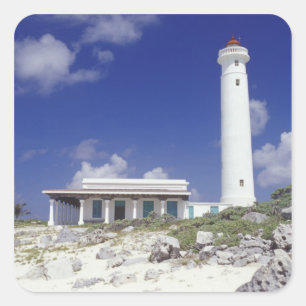 Adesivo Quadrado México, Cozumel. Farol Punta Sur Celarain.
