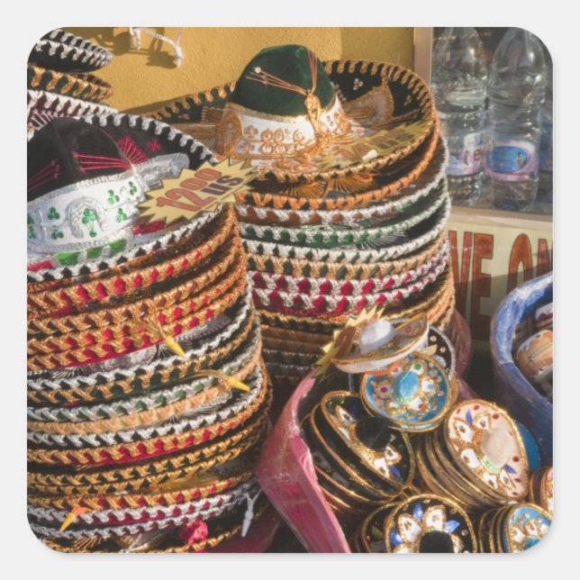Adesivo Quadrado México, Cozumel. Souvenirs em Isla de Cozumel (Frente)